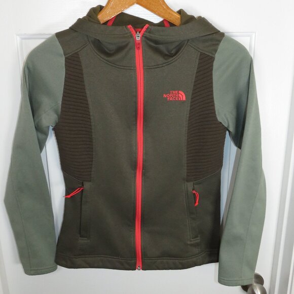 The North Face Fleece Hoodie Jacket Womens Size Small Contrast/Colorblock Detail - Picture 1 of 5